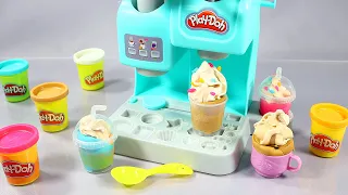 8 Minutes Satisfying With Unboxing Play Doh Ice Cream Coffee Shop Kitchen Miniature Dough ASMR  8 Minutes Satisfying With Unboxing Play Doh Ice Cream Coffee Shop Kitchen Miniature Dough ASMR