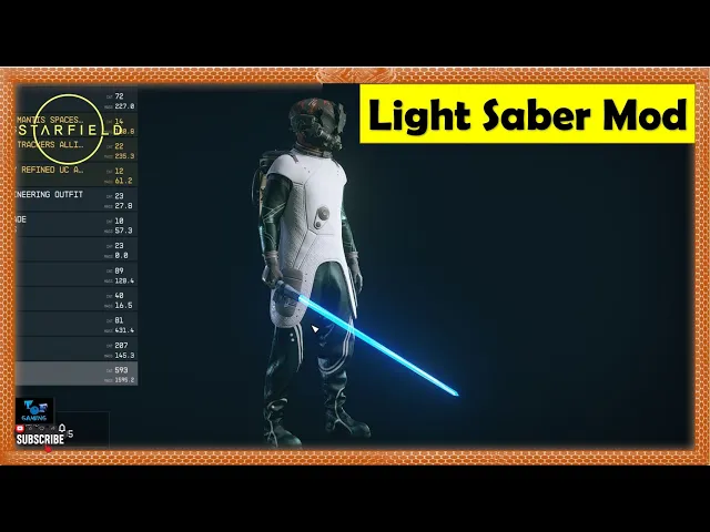 Starfield Lightsaber with Sound Mod