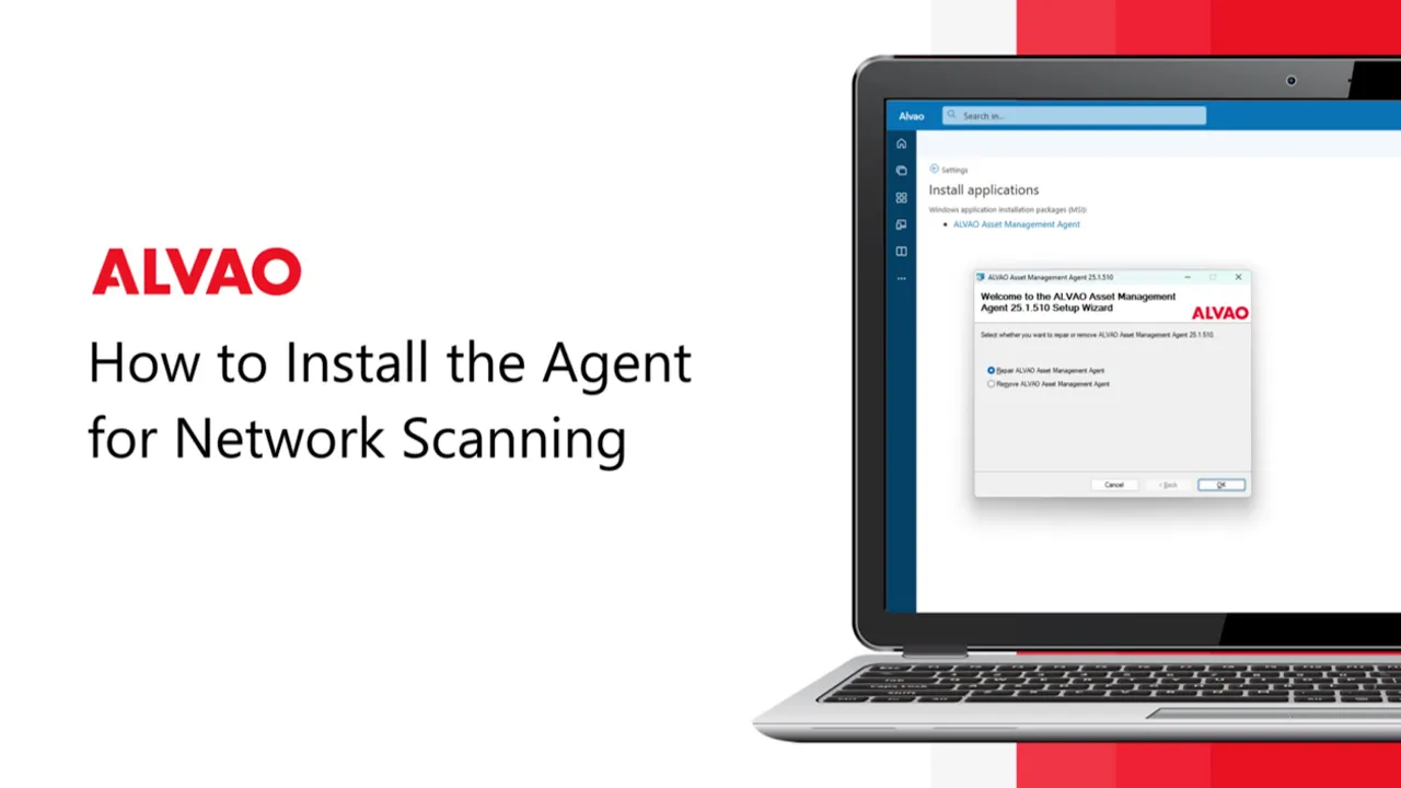 How to install ALVAO Asset Management agent