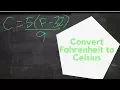 Convert Fahrenheit to Celsius - How to use the Celsius formula to convert