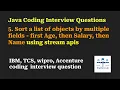 5 Sort a list of objects by multiple fields - first Age then Salary then Name