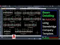 Beam Detailing In AutoCAD - Using Stonebridge Detailing Template