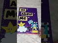 Make a booklet on myself All about me scrapbook
