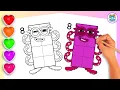 COLORING Numberblock 8 Coloring How to Draw Numberblock 8 for Kids and Toddlers Today