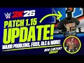 WWE 2K26 Patch 1 15 Full Details New Personas Extra Content Fixes More