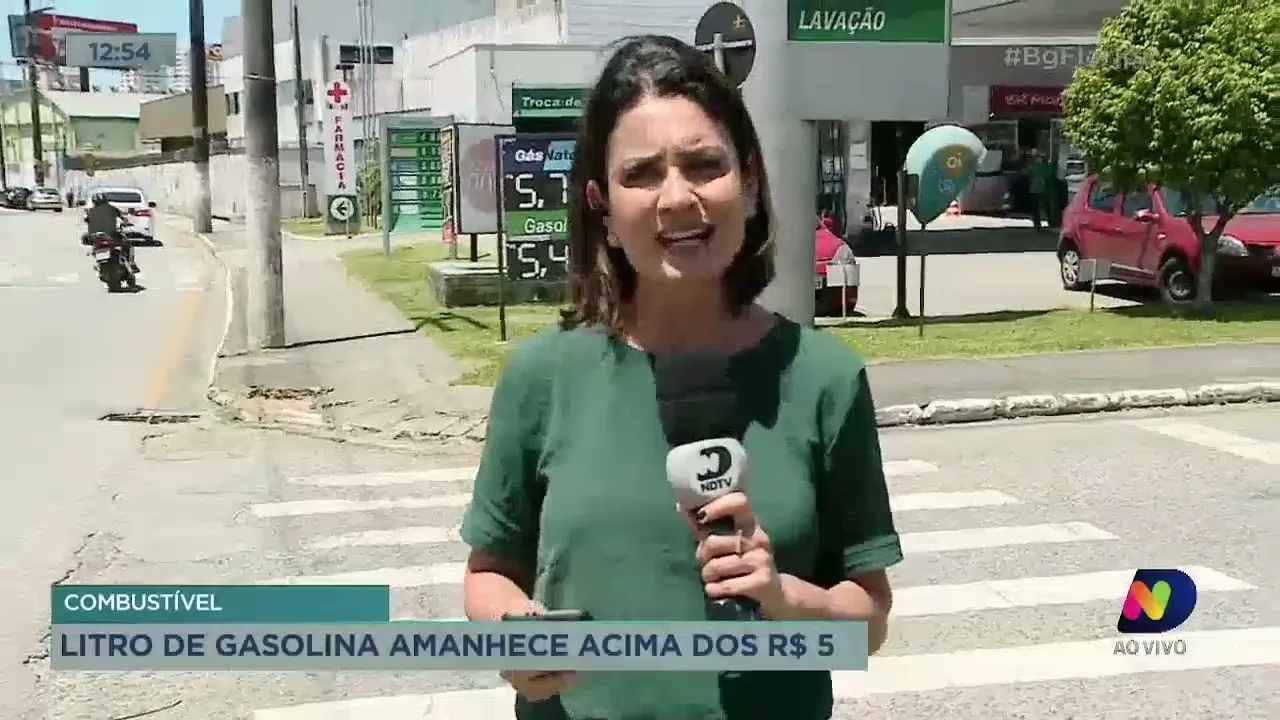 Preço do litro da gasolina aumenta de um dia para o outro em Florianópolis