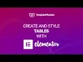 How to Create Tables with Elementor Table Widget JetElements Tutorial