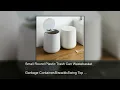 Small Round Plastic Trash Can Wastebasket Garbage Container Bin with Swing Top Lid Garbage Buck