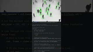 People Detection using OpenCV and Python