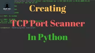 TCP Port Scanner in python