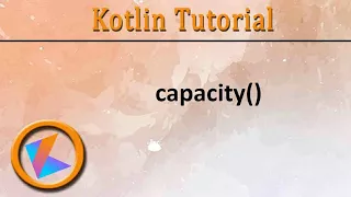 Kotlin Tutorial StringBuffer capacity