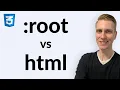 root vs html Selector in CSS
