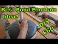 How to build an awesome and cheap fish pond fountain aerator DIY