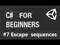 escape sequences in C Hindi C Sharp Escape Sequence Tutorials in Hindi by Logical Programmer