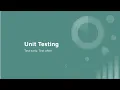 Introduction to Unit Testing