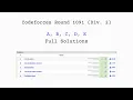 Codeforces Round 1091 Div 2 Editorial Solutions A B C D E
