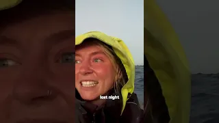 Moonset and Sunrise at Sea