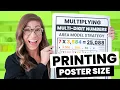 How to Print Poster Size Tutorial for Teachers