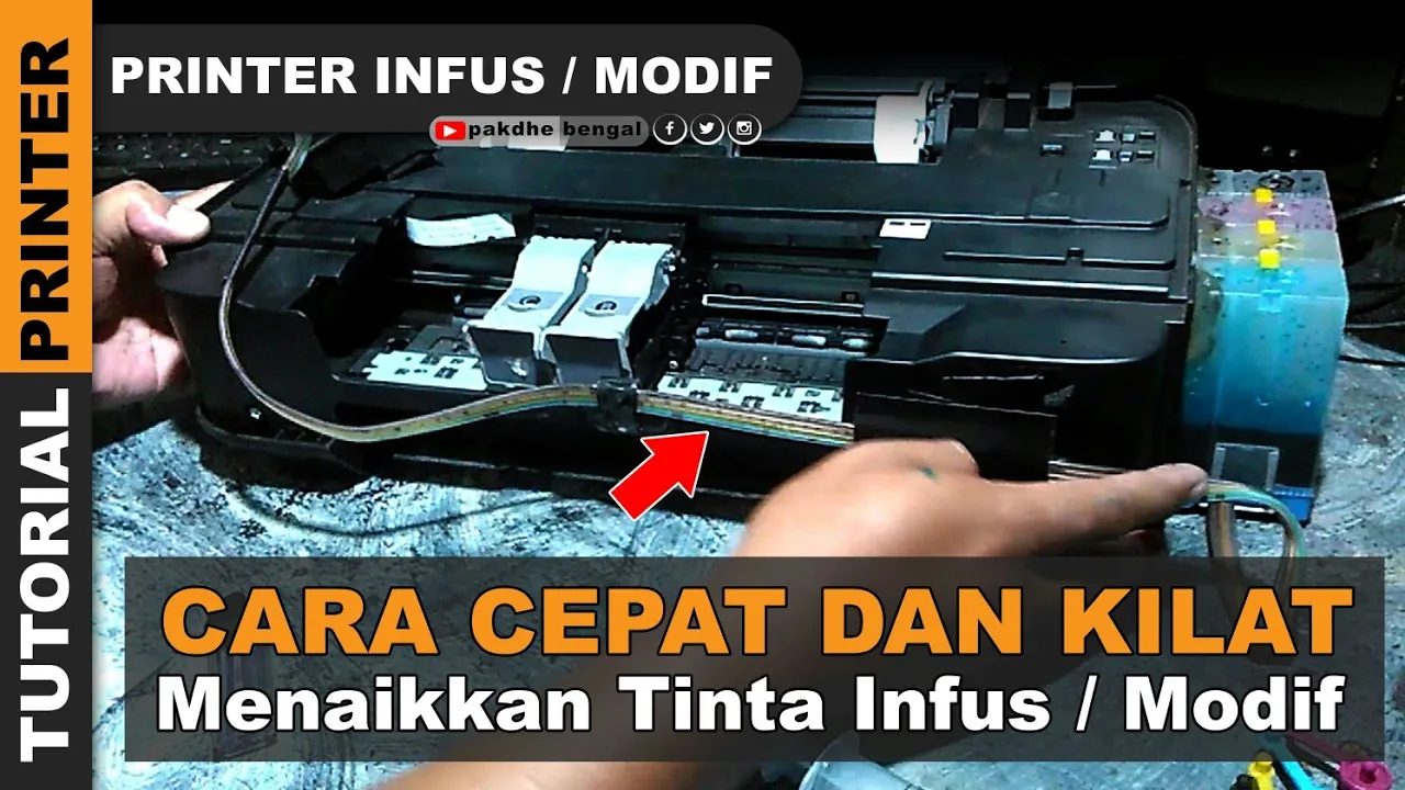 Video tutorial cara isi ulang tinta di sistem infus amazink printer Canon Pixma iP2770 | amazinkprin. 