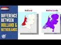 Is Holland and Netherlands the same country What is the difference