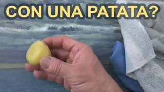 sgrassare un dipinto a olio