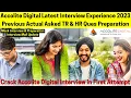 Accolite Digital Latest Interview Experience 2023 Actual Asked TR HR Qs Mock Interview Preparation