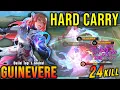 Download Lagu 24 Kills!! Guinevere LEGEND Skin Hard Carry Mode!! - Build Top 1 Global Guinevere ~ MLBB