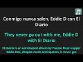 Bad Bunny - THUNDER Y LIGHTNING Lyrics English Translation - ft ELADIO CARRIÓN - Spanish