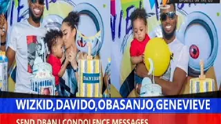 dbanj son death kanye west davido wizkid obasanjo send condolence messages fans react 