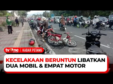 Diduga Akibat Pengemudi Ngantuk, Kecelakaan Beruntun di Jalur Puncak