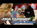 Jenga Tournament Morgan vs Lunchbox in Round 1