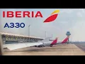 Madrid Barajas MAD - New York JFK IBERIA Airbus A330-300 Economy FULL FLIGHT REPORT