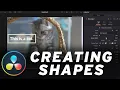 EASILY Create Shapes Rectangles Triangles Circles in Davinci Resolve 17 Beginner Tutorial