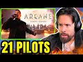 Download Lagu TWENTY ONE PILOTS perform ARCANE music - (D4VD, Royal \u0026 The Serpent League of Legends)