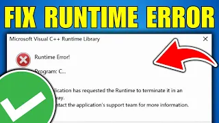 Fix Microsoft Visual C Runtime Error - Guide 2026