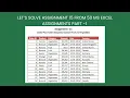 Assignment 15 - Let s solve Assignment 15 from 50 ms excel assignments Part