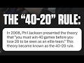 Is Phil Jackson s 40-20 Rule A Valid Theory To Test An Elite NBA Team
