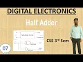 Lecture Number 7 Half Adder