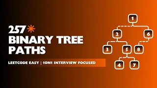 257 Binary Tree Paths Leetcode Easy 1on1 Interview Focused