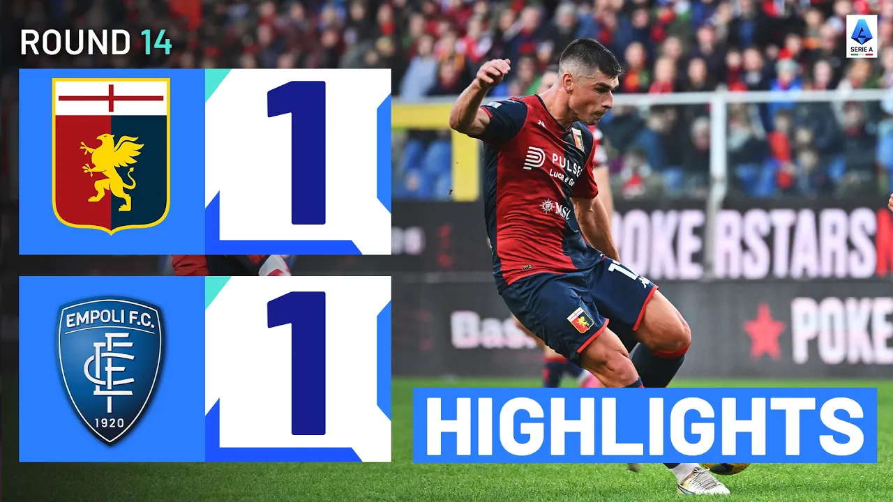 GENOA-EMPOLI 1-1 | HIGHLIGHTS | Malinovskyi’s banger ...