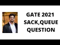 GATE 2021 STACK QUEUE QUESTION