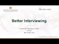 Career Fair Prep Series Better Interviewing UT Dallas Bioengineering