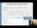 Conditional Statements
