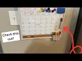 Magnetic dry erase Calendar is must have