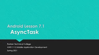 Android Lesson 7 1 - AsyncTask