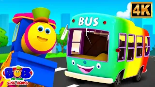 Wheels on the Bus Rainbow | Colorful Bus Ride | Nursery Rhymes for Kids