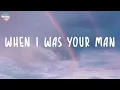 Download Lagu Bruno Mars - When I Was Your Man (Lyrics)