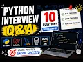 Python Interview Questions with Examples Most Asked Questions Part-2