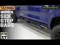 2024-2025 Tacoma RedRock 5-Inch Oval Bent End Side Step Bars Review Install
