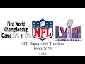 Entire Super Bowl History 1-58 1966-2023